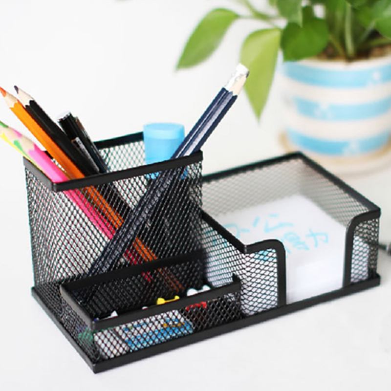 Αναλώσιμα Γραφείου Universal Home School Desktop Organizer Με 4 Θήκες Για Στυλό Κλιπ Μολυβοθήκη Για Κάρτες Ψαλιδιού