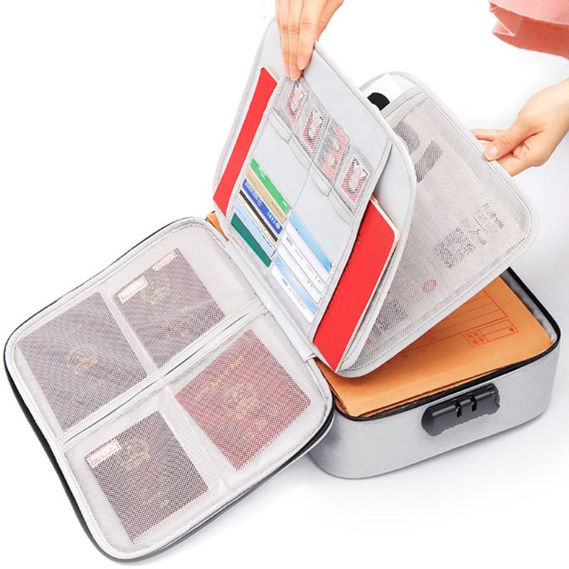 Πακέτο Εγγράφων Multifunctional Card Organizer Kit Με Μεγάλη Χωρητικότητα Και Αποσπώμενο Κουτί Συσκευασίας Διαβατηρίων