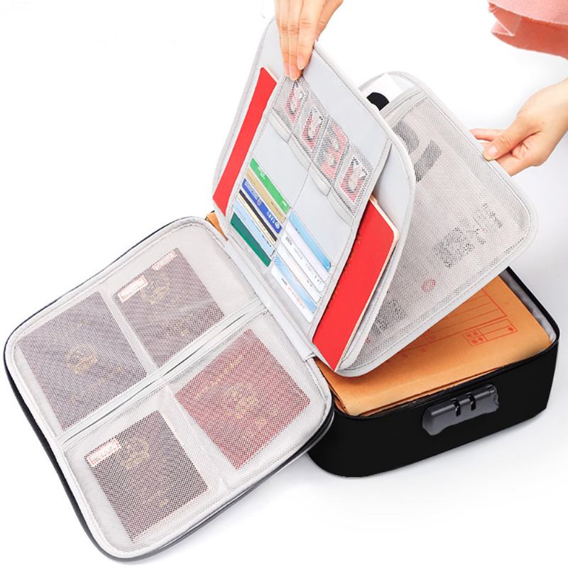 Πακέτο Εγγράφων Multifunctional Card Organizer Kit Με Μεγάλη Χωρητικότητα Και Αποσπώμενο Κουτί Συσκευασίας Διαβατηρίων