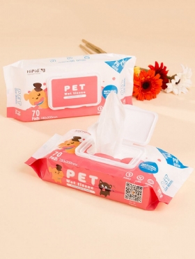70 Pieces Pet Special Wipes Cats And Dogs Καθαρά Μαντηλάκια Για Κατοικίδια Καλοκαιρινά Προμήθειες Για Κουτάβια