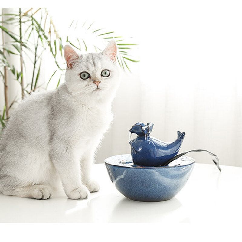 Cat Ceramic Water Dispenser Automatic Circulation Live Pet Intelligent Feeding Artifact Προμήθειες Για Γάτες