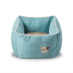 Cat Warm Deep Sleeping Μαλακός Καναπές Cat Nest Lounge Με Σουέτ Και Δέρας Berber