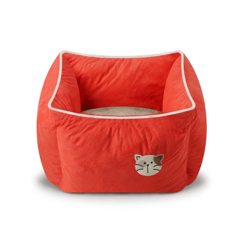 Cat Warm Deep Sleeping Μαλακός Καναπές Cat Nest Lounge Με Σουέτ Και Δέρας Berber