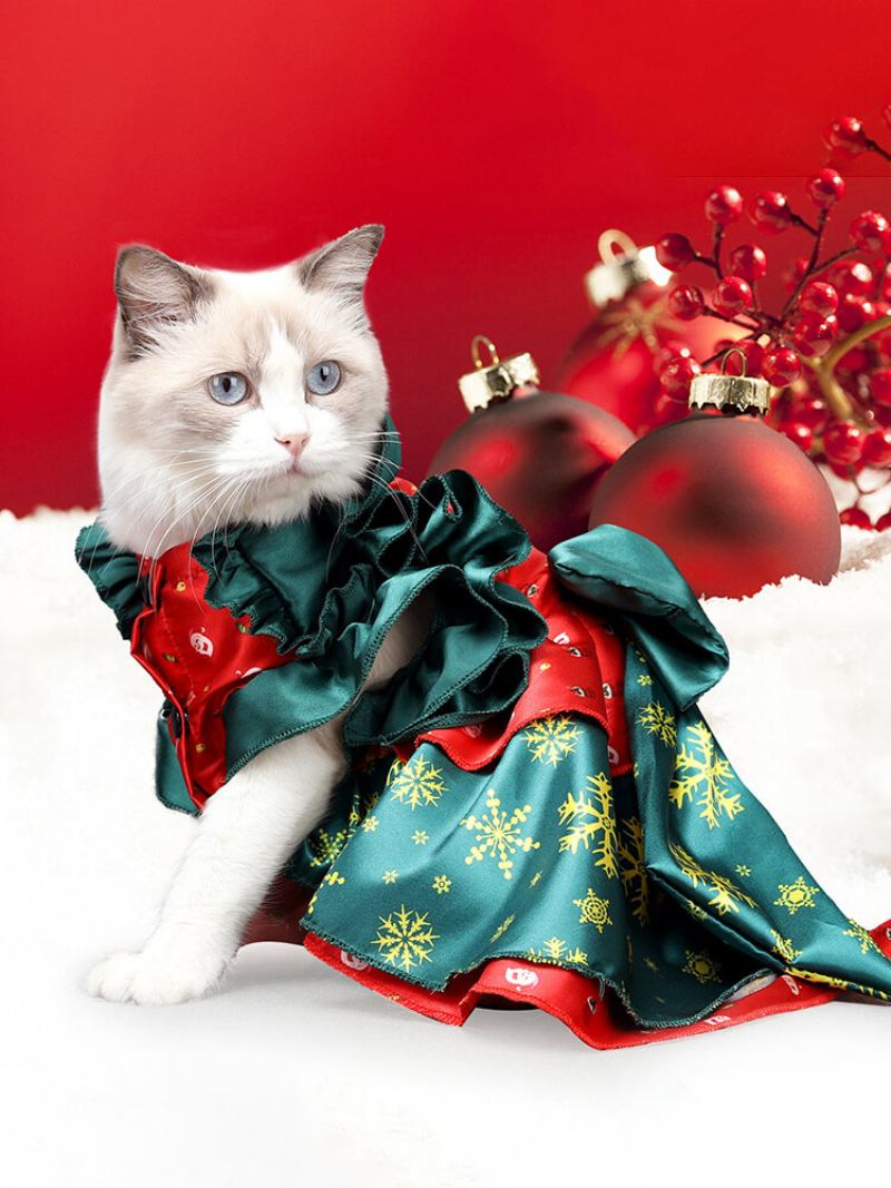 Christmas Pet Transformed Clothes Funny Cat Cloak Cat Φούστα