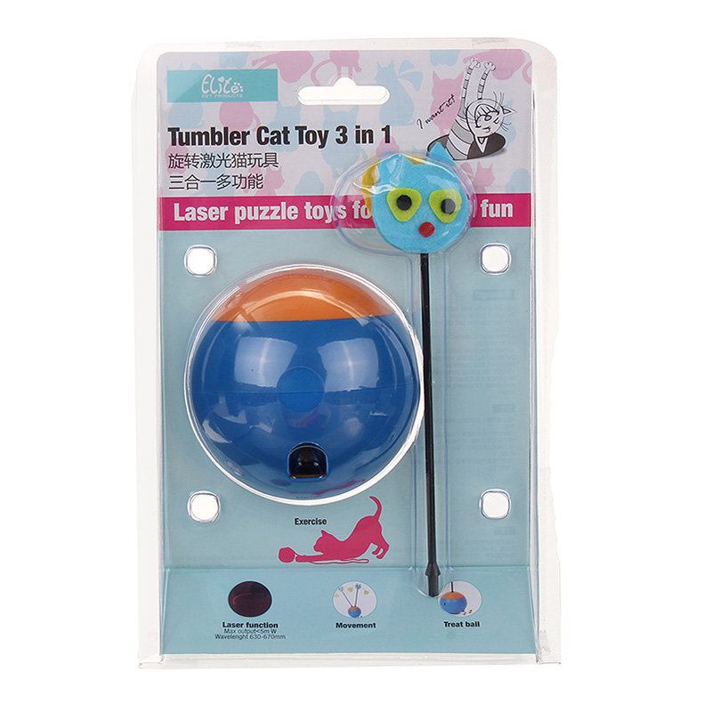 Funny Pet Cat Kitten Play Toy Electric Rotating Cat Teaser For Pet Toys