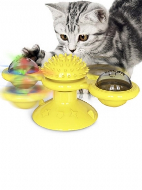 Περιστρεφόμενο Πικάπ Παιχνίδι Γάτας Βεντούζας Για Κατοικίδια Χτένα Για Βούρτσισμα Οδοντόβουρτσα
