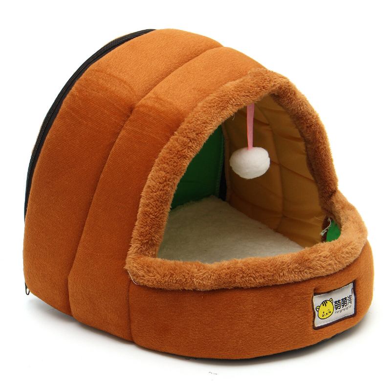 Pet House Kennel Cat Μαλακό Ζεστό Pet Nest Cat Kitten Puppy Dog Cave Καλάθι Για Κατοικίδια Χαλάκι Για