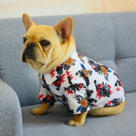 Ρούχα Για Κατοικίδια Της Χαβάης Φυτά Λουλούδια Πουκάμισα Για Pring And Summer Φορέστε Λεπτά Για Γάτες Για Σκύλους