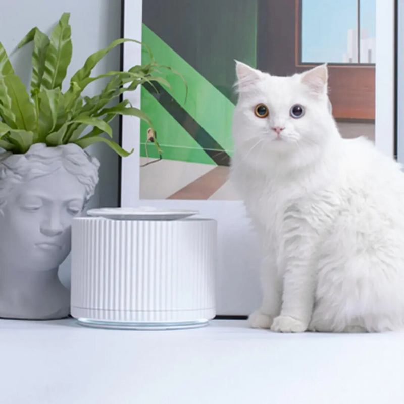 Smart Cat Pet Water Dispenser Purifier 5 Layer Filter 360 Degree Open Drinking Pet