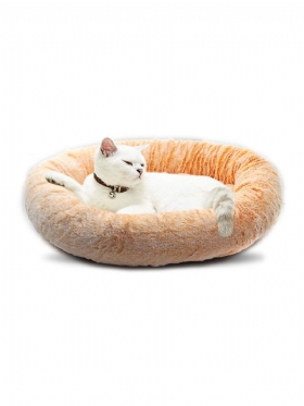 Στρογγυλή Κοντή Βελούδινη Φωλιά Γάτας All Seasons Universal Άνετο Ζεστό Πλενόμενο Κρεβάτι Για Κατοικίδια