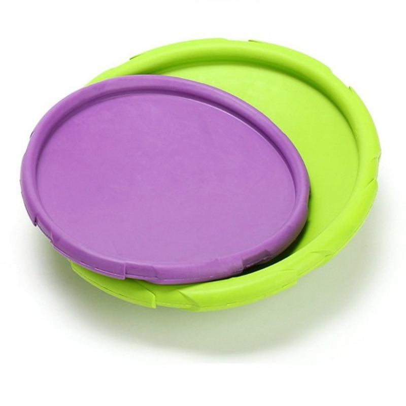 18cm Pet Dog Rubber Floating Flying Disc Products Pet Dog Bite Training Soft