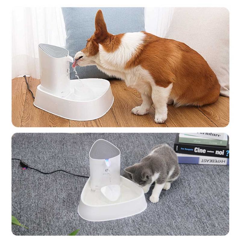 1.8l Fashion Generous Cat Dog Electric Drinker Loop Silent Water Dispenser Mute Four Filter Pet Smart