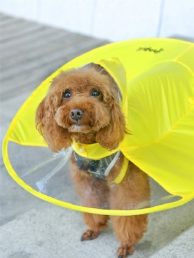 2 Χρώματα Pet Dog Σχήμα Ufo Αδιάβροχο Raincoat Dog Raincape