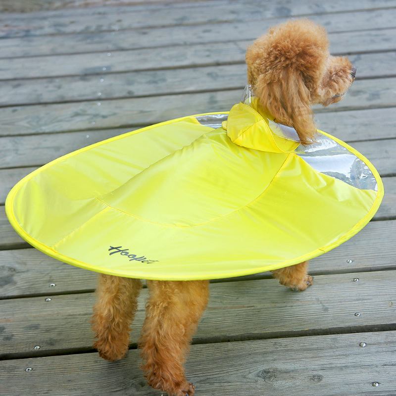 2 Χρώματα Pet Dog Σχήμα Ufo Αδιάβροχο Raincoat Dog Raincape