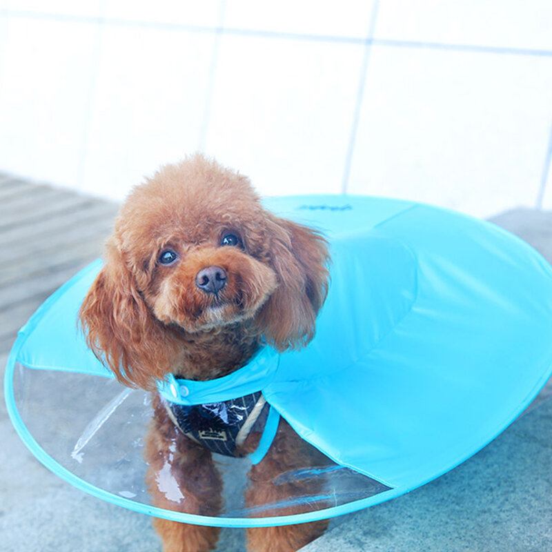 2 Χρώματα Pet Dog Σχήμα Ufo Αδιάβροχο Raincoat Dog Raincape