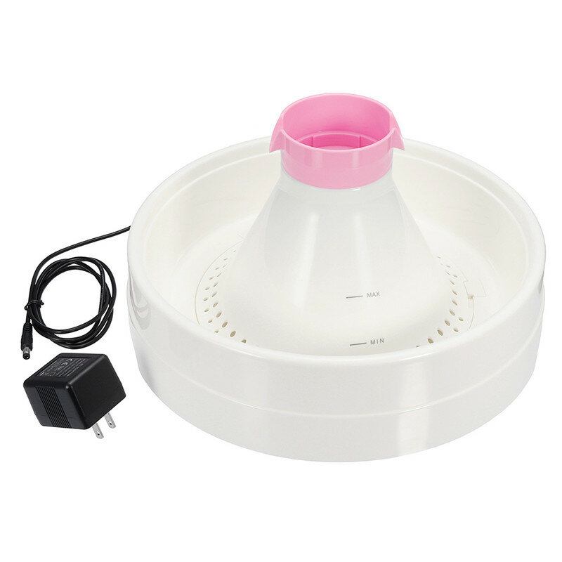 360 Round Pet Automatic Electric Water Fountain Dogs Cats 3l 100oz Drinking Bowl