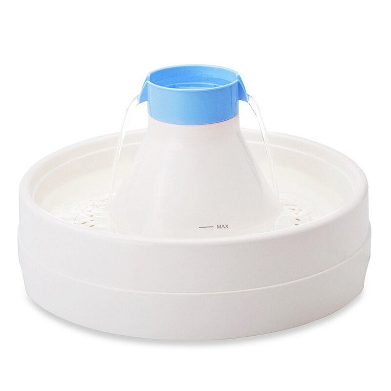 360 Round Pet Automatic Electric Water Fountain Dogs Cats 3l 100oz Drinking Bowl