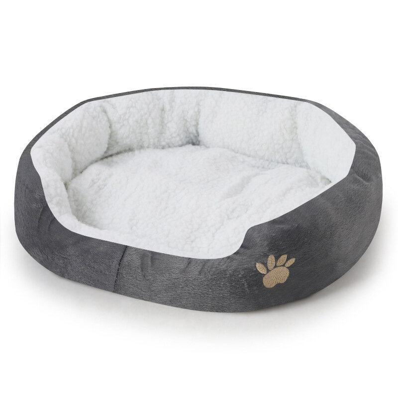 6 Χρώματα Shearling Fleece Pet Kennel Dog Cat Warm Round