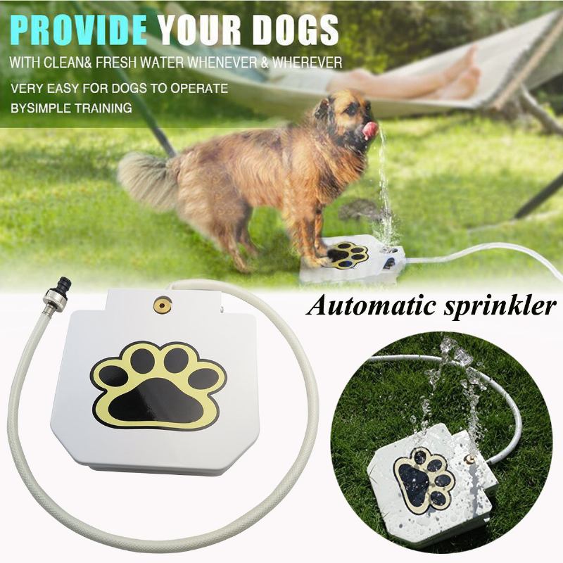 Automatic Doggie Water Fountain Dog Sprinkler Dispenser Paw Ενεργοποιημένο Για Κατοικίδια