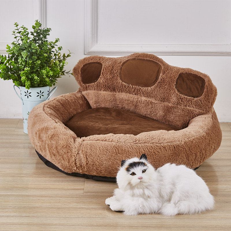 Bear Paw Winter Warm Soft Pet Dog Cat Kennel Pet Set Κρεβάτι