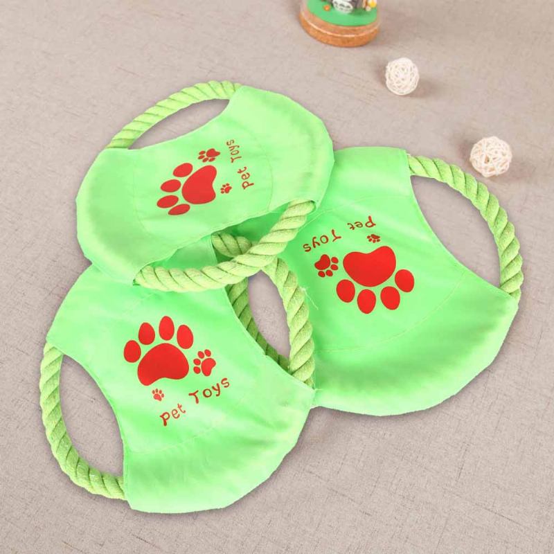 Big Dog Cotton Rope Toy Pet Frisbee Ανθεκτικό Στη Φθορά Για Γομφίους Εκπαίδευσης Αλληλεπίδρασης Με Κατοικίδια Σε Εξωτερικούς Χώρους