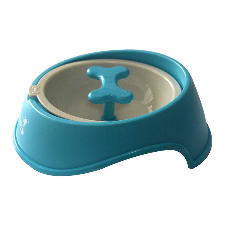 Bone Rotary Anti Choke Bowl Pet Slow Eating Drink Bowls Healthy Prevent Gluttony Obesity Puzzle