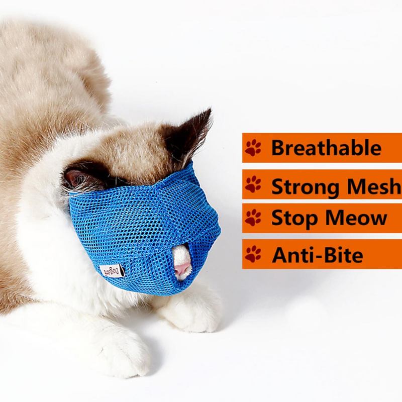 Cat Muzzles Cat Nylon Face Mask Εργαλεία Περιποίησης Κατοικίδιων Για Την Αποφυγή Γρατσουνιών Και Κατά Του Δαγκώματος