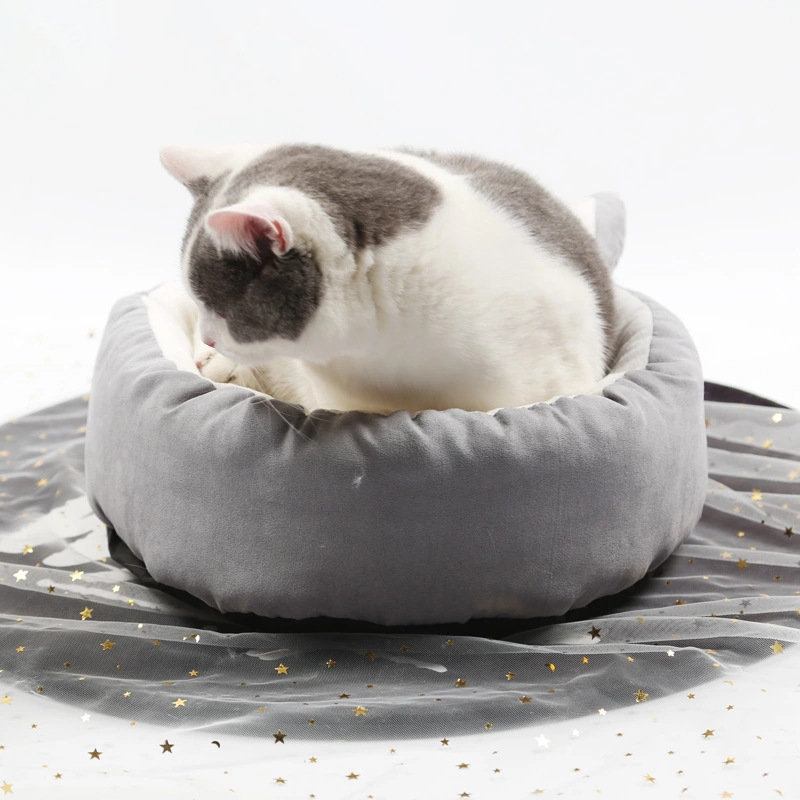 Cute Puppy Sleeping Mat Mat Αποσπώμενο Που Πλένεται Για Κατοικίδιο Σκύλο Γάτα Μαλακό Στρογγυλό Κρεβάτι Για Όλες Τις Εποχές