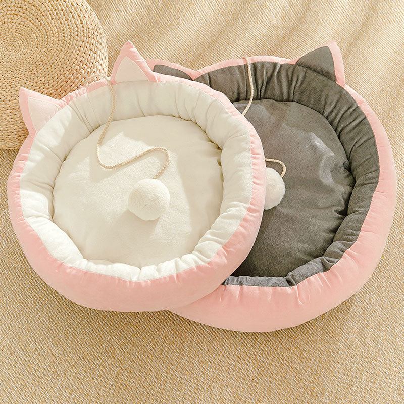 Cute Puppy Sleeping Mat Mat Αποσπώμενο Που Πλένεται Για Κατοικίδιο Σκύλο Γάτα Μαλακό Στρογγυλό Κρεβάτι Για Όλες Τις Εποχές