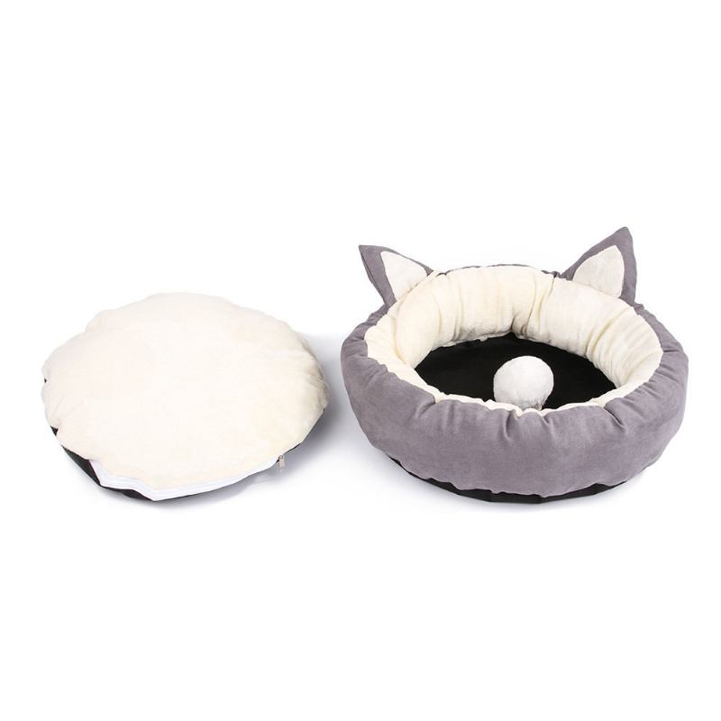 Cute Puppy Sleeping Mat Mat Αποσπώμενο Που Πλένεται Για Κατοικίδιο Σκύλο Γάτα Μαλακό Στρογγυλό Κρεβάτι Για Όλες Τις Εποχές