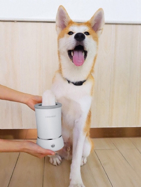 Dogness Automatic Dog Paw Cleaner Usb Charging Dog Paw Washer Cup Φορητό Καθαριστικό Ποδιών Για Κατοικίδια Με Μαλακές Τρίχες Σιλικόνης Πλυντήριο Σκύλου Για Περιποίηση Και Γάτας Με Λασπωμένα Πόδια