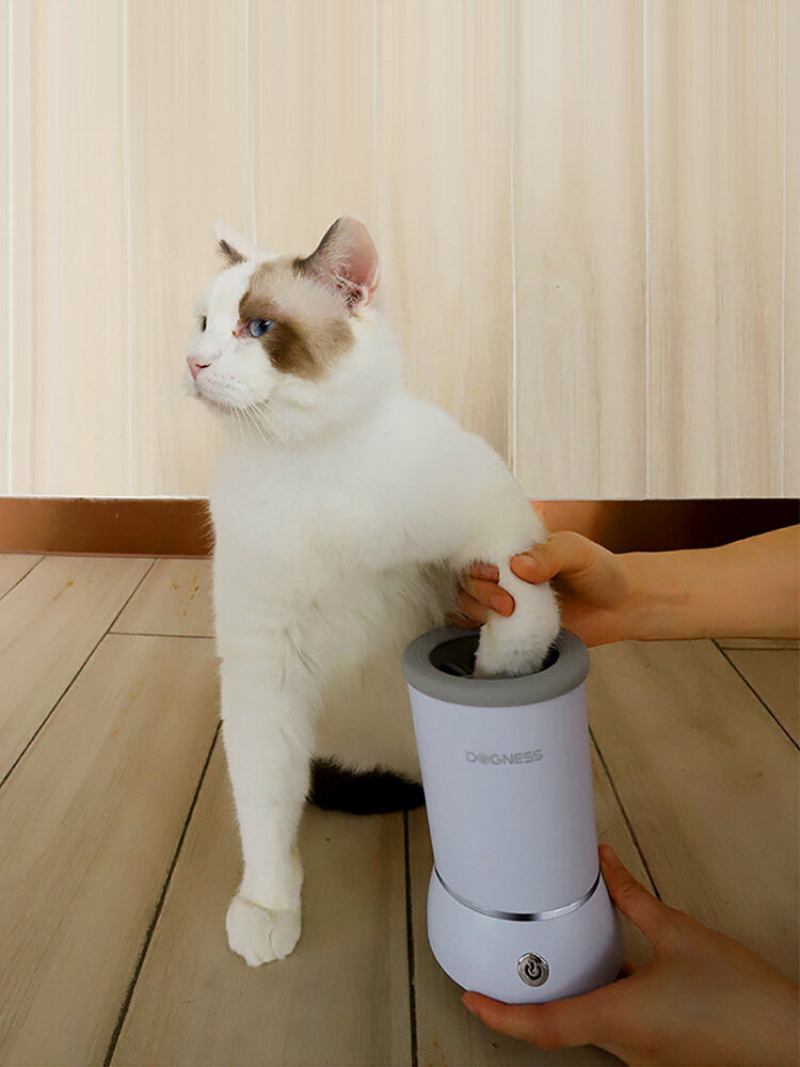 Dogness Automatic Dog Paw Cleaner Usb Charging Dog Paw Washer Cup Φορητό Καθαριστικό Ποδιών Για Κατοικίδια Με Μαλακές Τρίχες Σιλικόνης Πλυντήριο Σκύλου Για Περιποίηση Και Γάτας Με Λασπωμένα Πόδια