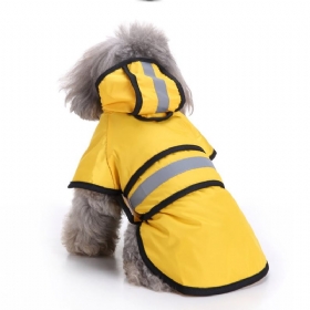 Fashion Pet Raincoat Rainy Days Slicker Yellow