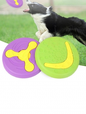 Frisbee Από Καουτσούκ Pet Dog Toy Can Feed Dog Bowl Side Εκπαίδευσης Κτηνοτροφίας