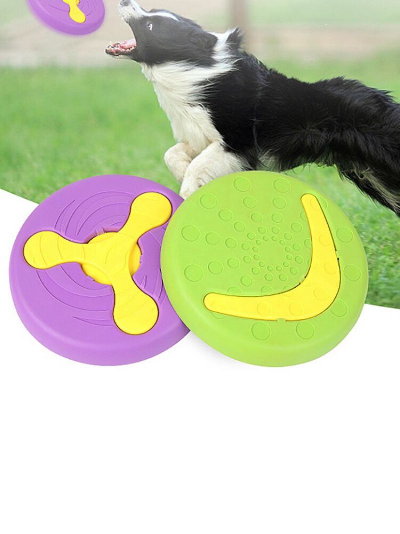 Frisbee Από Καουτσούκ Pet Dog Toy Can Feed Dog Bowl Side Εκπαίδευσης Κτηνοτροφίας