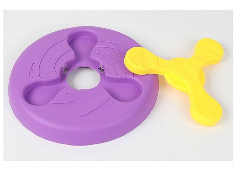 Frisbee Από Καουτσούκ Pet Dog Toy Can Feed Dog Bowl Side Εκπαίδευσης Κτηνοτροφίας