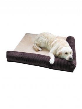 Luxury Corduroy Bolster Pet Dog Καναπές-κρεβάτι Puppy Fleece Κρεβάτι Για Μεγάλο Σκύλο