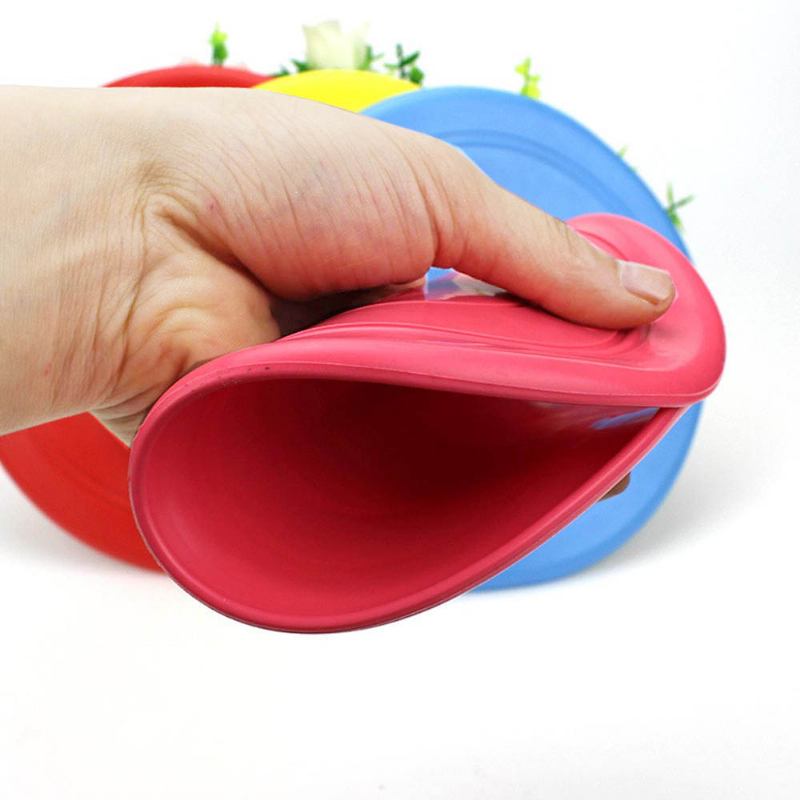 Μαλακό Frisbee Toy Dog Silicone Resistant Στο Δάγκωμα Για Ρίψη Διαδραστικής Εκπαίδευσης Κατοικίδιων Σε Εξωτερικούς Χώρους