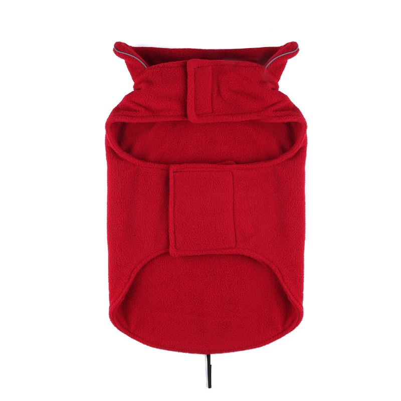 Μέγεθος M Pet Dog Coat Ρούχα Φθινοπωρινό Ζεστό Φλις Γιλέκο Μπουφάν Και Στις Δύο Πλευρές