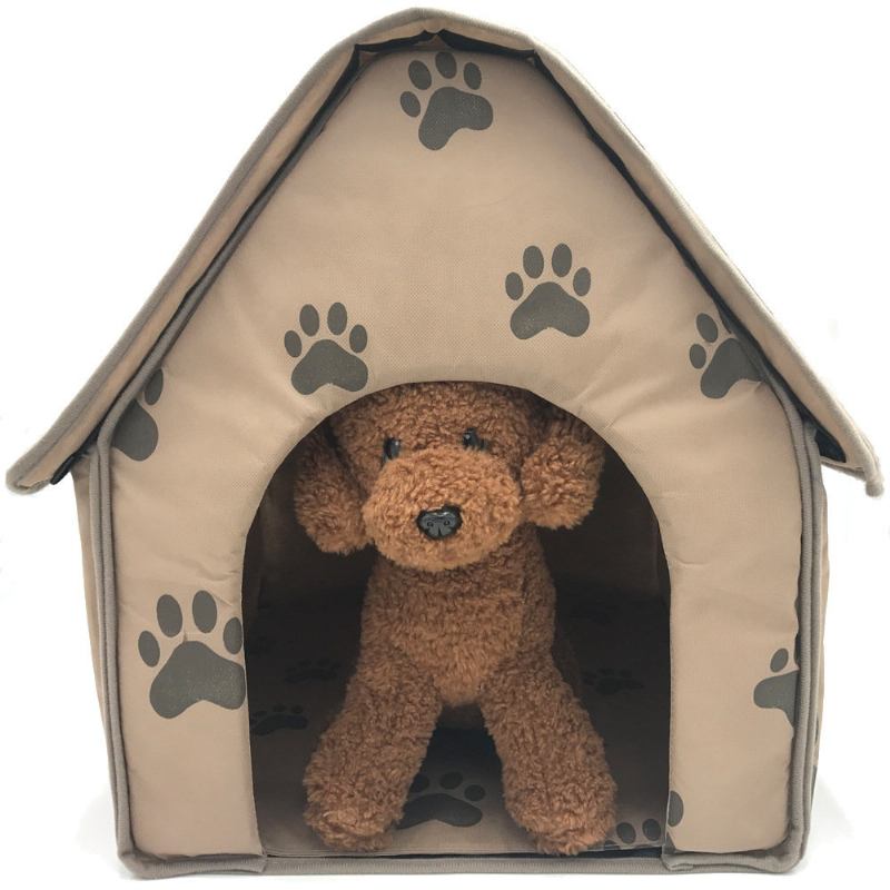 Paw Pattern Πτυσσόμενο Ύφασμα Pet Dog Cave House Αντιχαρακτηριστικά Κουτάβια Κιβώτια