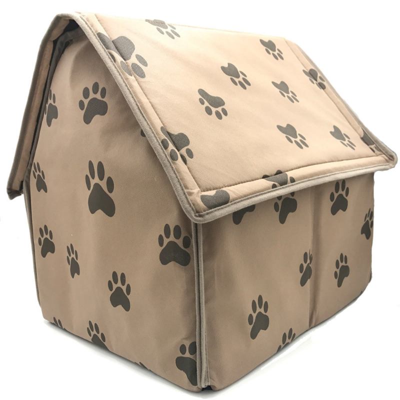 Paw Pattern Πτυσσόμενο Ύφασμα Pet Dog Cave House Αντιχαρακτηριστικά Κουτάβια Κιβώτια