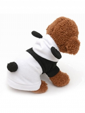 Pet Dog Cat Cute Fleece Ρούχα Panda Ζεστό Παλτό Κοστούμια Πανωφόρια Ένδυση Xs-xxl