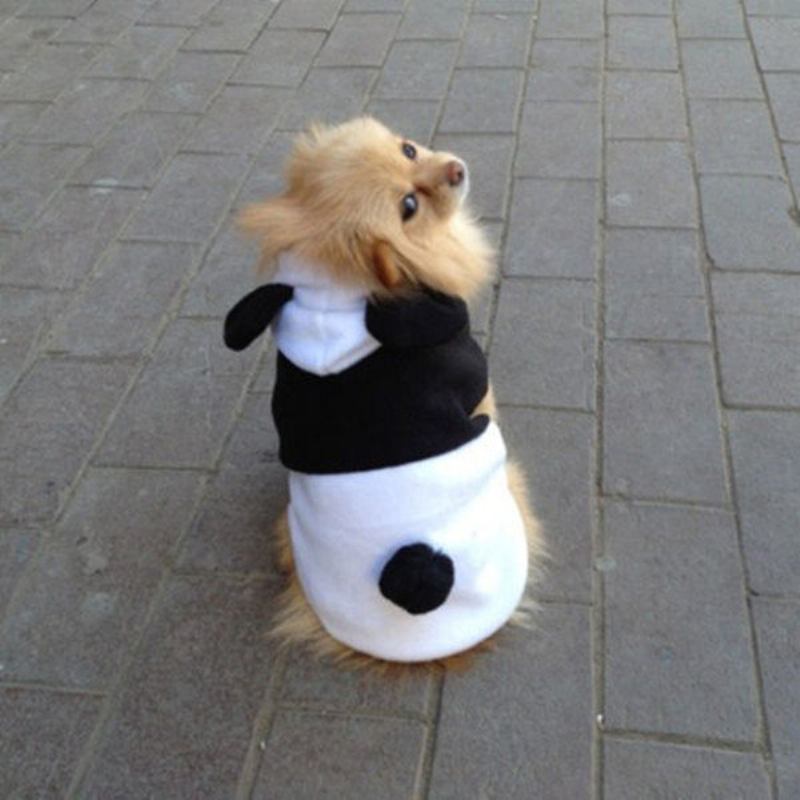 Pet Dog Cat Cute Fleece Ρούχα Panda Ζεστό Παλτό Κοστούμια Πανωφόρια Ένδυση Xs-xxl