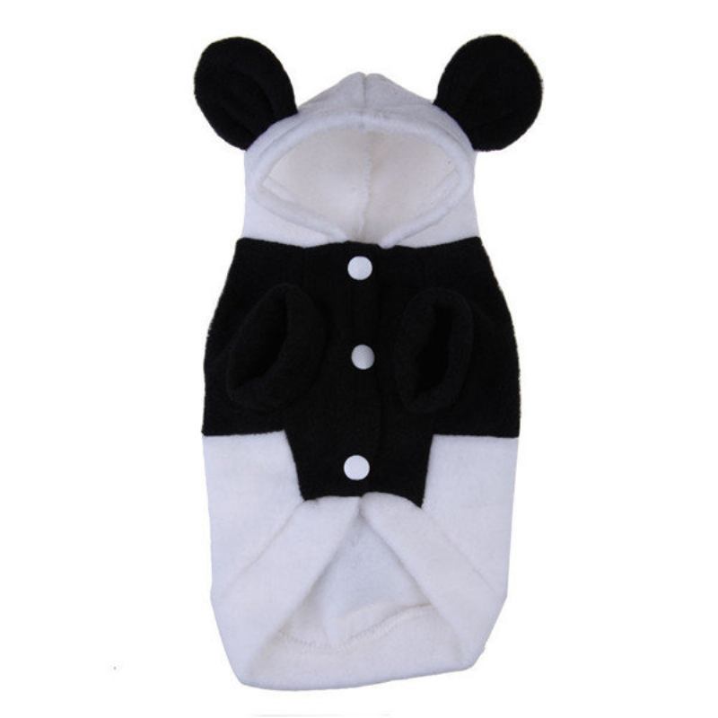 Pet Dog Cat Cute Fleece Ρούχα Panda Ζεστό Παλτό Κοστούμια Πανωφόρια Ένδυση Xs-xxl