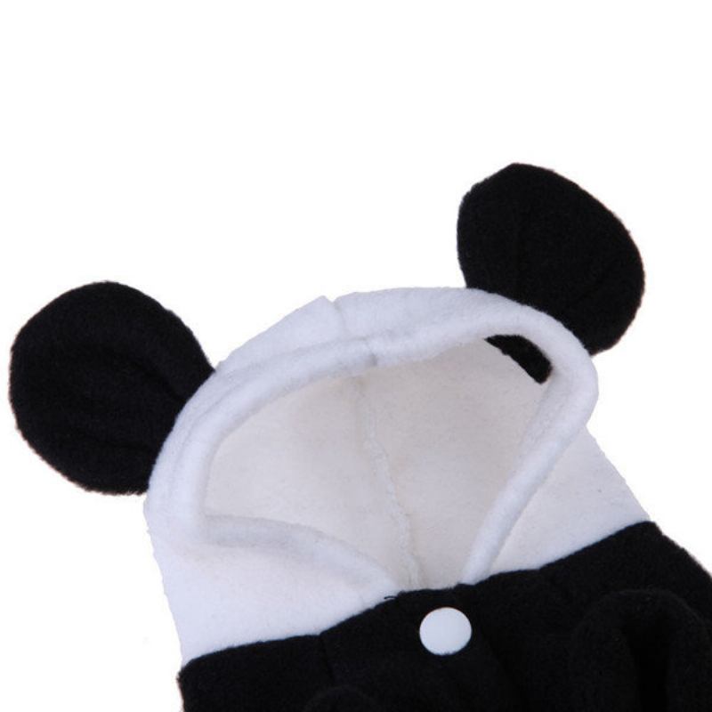 Pet Dog Cat Cute Fleece Ρούχα Panda Ζεστό Παλτό Κοστούμια Πανωφόρια Ένδυση Xs-xxl