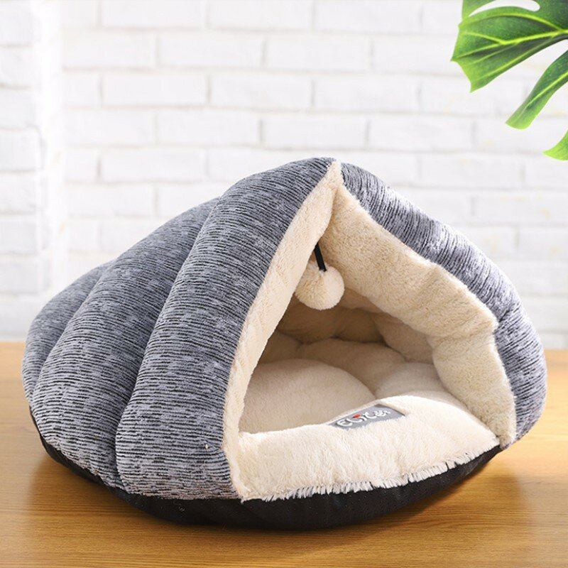 Pet Dog Cat Winter Soft Ζεστός Βελούδινος Υπνόσακος Puppy Tent Cave Bed