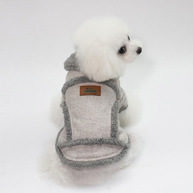 Pet Dog Fleece Neck Χειμερινό Ζεστό Παλτό Puppy Soft Πουλόβερ Ρούχα