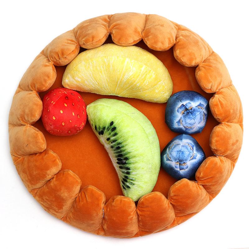 Pet Dog Fruit Plate Egg Pad Mat Puppy Κρεβάτι Με Παιχνίδια Με Φρούτα