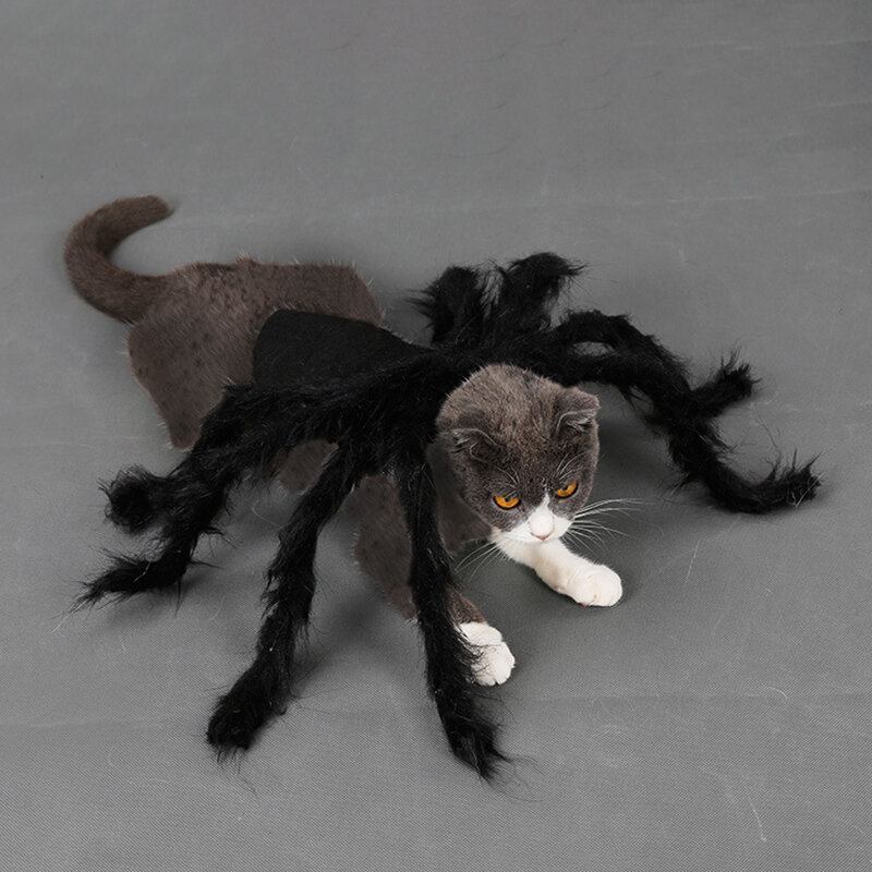 Pet Halloween Funny Spider Clothes Προσομοίωση Τρόμου Σκύλου Γάτας Λούτρινο Φόρεμα Για Πάρτι Μεταμόρφωσης Αράχνης