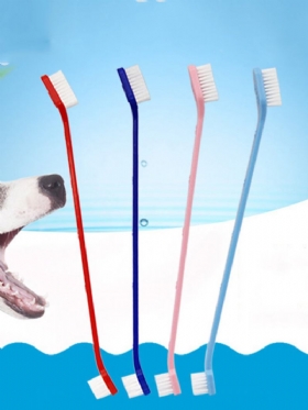 Προμήθειες Για Κατοικίδια Οδοντόβουρτσα Κατοικίδιων Ζώων Υψηλής Ποιότητας Σύρμα Από Νάιλον Σκύλου Με Εκτύπωση Διπλής Κεφαλής Καθαρισμού Στόματος